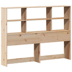ZNTS Bookcase Bed without Mattress 120x200 cm Solid Wood Pine 3321806