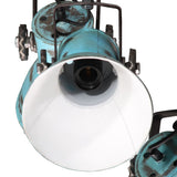 Hanging Lamp 25 W Distressed Blue 30x30x100 cm E27 371860
