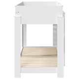 Bunk Bed for Kids White 75 x 190 cm Engineered Wood 3410539
