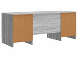 Desk with Shelf Grey Sonoma 142.5 x 50 x 75 cm Engineered Wood 3414645