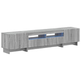 5 Piece LED TV Cabinet Grey Sonoma Engineered Wood 3416424