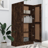 Book Cabinet Smoked Oak 82.5x30.5x150 cm Engineered Wood 815612
