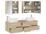 Bathroom Furniture Set 5 pcs Sonoma Oak 3407049