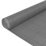 ZNTS Double-Sided Garden Fence 110x500 cm Grey 317165