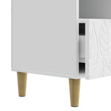 TV Cabinet 102 x 34.5 x 50 cm High Gloss White Engineered Wood 895139