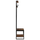 Clothes Rack Multicolour 80x40x190 cm Solid Wood Reclaimed 4015962