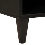 Side Cabinet Black and Gold 80 x 33.5 x 75 cm Solid Mango Wood 4017855