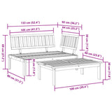 Garden Pallet Sofa Set 2 pcs Solid Wood Acacia 365853