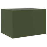 Coffee Table Olive Green 67x50x44 cm Steel 841731