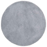 Shaggy Rug High Pile NAVARRA Light Grey 200x200 cm Polyester 4102922