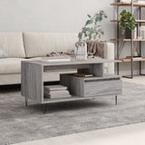 ZNTS Coffee Table Grey Sonoma 90x49x45 cm Engineered Wood 831026