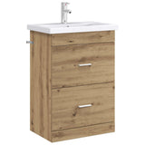 Bathroom Under Sink Cabinet Artisan Oak 56 x 37.5 x 81 cm 890711
