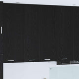 Hanging Cabinet Black Oak 60 x 31 x 100 cm Engineered Wood 884355