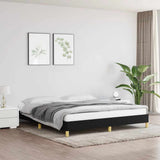 Bed Frame without Mattress Black 180x200 cm Super King Super King Fabric 349838