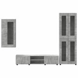 TV Cabinet Set FLORIN 3 pcs Concrete Grey Engineered Wood 3397947