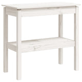 Console Table White 80x40x75 cm Solid Wood Pine 814305