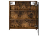 Bathroom Mirror Cabinet Smoked Oak 50 x 14.5 x 70 cm 889043