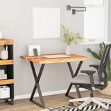 Desk Top 80x80x2.5 cm Square Solid Wood Acacia Live Edge 370266