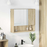 Mirror Cabinet Sonoma Oak 59 x 17 x 55 cm Engineered Wood 883366