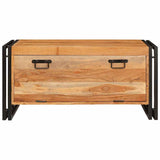 Shoe Cabinet with Door Brown 90 x 38 x 45 cm Solid Acacia Wood 4016723