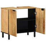 Bathroom Sink Cabinet Brown 62x33x58 cm Solid Wood Mango 4017739