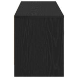 TV Cabinet Black Oak 102x30x37,5 cm Engineered Wood 862411