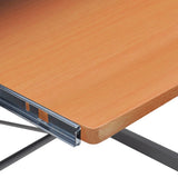 Corner Computer Desk Brown 132x112x99 cm Engineered Wood 20586