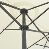Parasol Sand Polyester and Aluminium Extra Large Collapsible 44868
