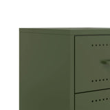 Bedside Cabinet Olive Green 36x39x43,5 cm Steel 846634