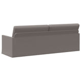 3 Seater Sofa Taupe 220 x 81 x 82 cm Fabric 42041145