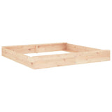 Sandbox with Seats Square Solid Wood Pine 825037