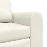 Sofa Bed Cream 98 x 71 x 83 cm Velvet 4106672