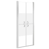 Shower Door Half Frosted ESG 71x190 cm 148785