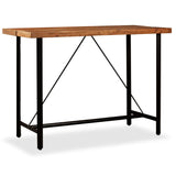 ZNTS Bar Table Solid Acacia Wood 150x70x107 cm 245437