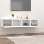 TV Cabinets 2 pcs White 80x30x30 cm Engineered Wood 804535