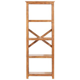 Bookshelf 60x30x160 cm Solid Acacia Wood Honey Finish 289625