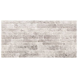 3D Wall Panels 10 pcs Light Grey 100x50 cm EPS 4008550
