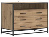 Drawer Cabinet 3-Drawer Artisan oak 70 x 41 x 70 cm 8010307
