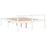 Senior Bed without Mattress White 135x190cm Double 810590
