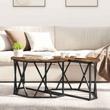 Coffee Table Smoked Oak 80 x 80 x 42 cm 868251