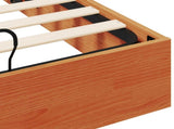 Ottoman Bed Frame with Storage Wax Brown 120 x 190 cm 3418776