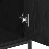 Sideboard Black Oak 70 x 30 x 80 cm Engineered Wood 862975
