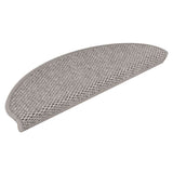 Stair Mats Self-adhesive Sisal-Look 30 pcs 65x21x4 cm Silver 3365871