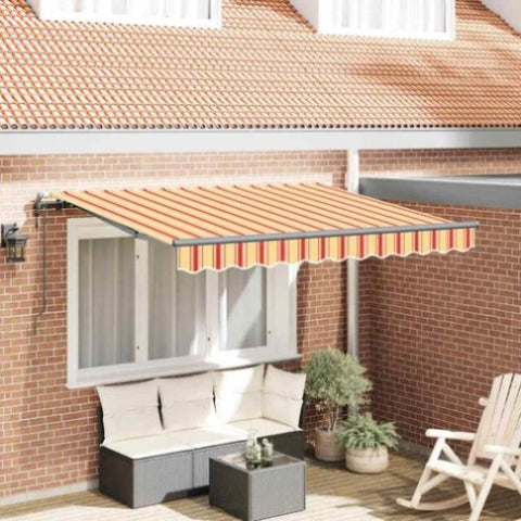 Retractable Awning Multicolour 350 x 200 cm 3329690