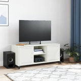 TV Cabinet White 100.5x39x43.5 cm Steel 846667