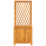 Planter with Trellis 55x29,5x132 cm Solid Wood Acacia 364900