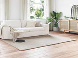 Anti-Slip Faux Rabbit Fur Rug OLITE Beige 140 x 200 cm 42021637