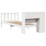 Bookcase Bed without Mattress White 90x200 cm Solid Wood Pine 3321681