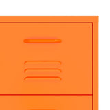Drawer Cabinet Orange Steel Medium Drawer Cabinet Rectangular 336147