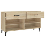Shoe Cabinet Sonoma Oak 102x35x55 cm Engineered Wood 812828